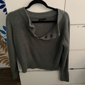 Army green sweater